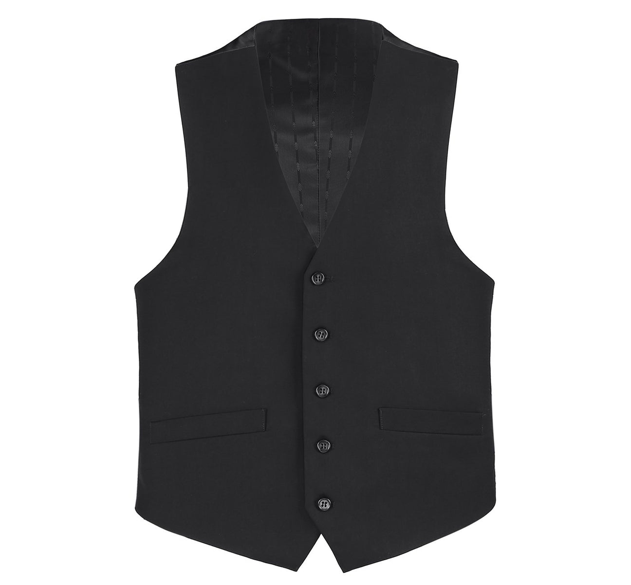 Renoir 201-1 Classic Fit Suit Separate Vest - Black
