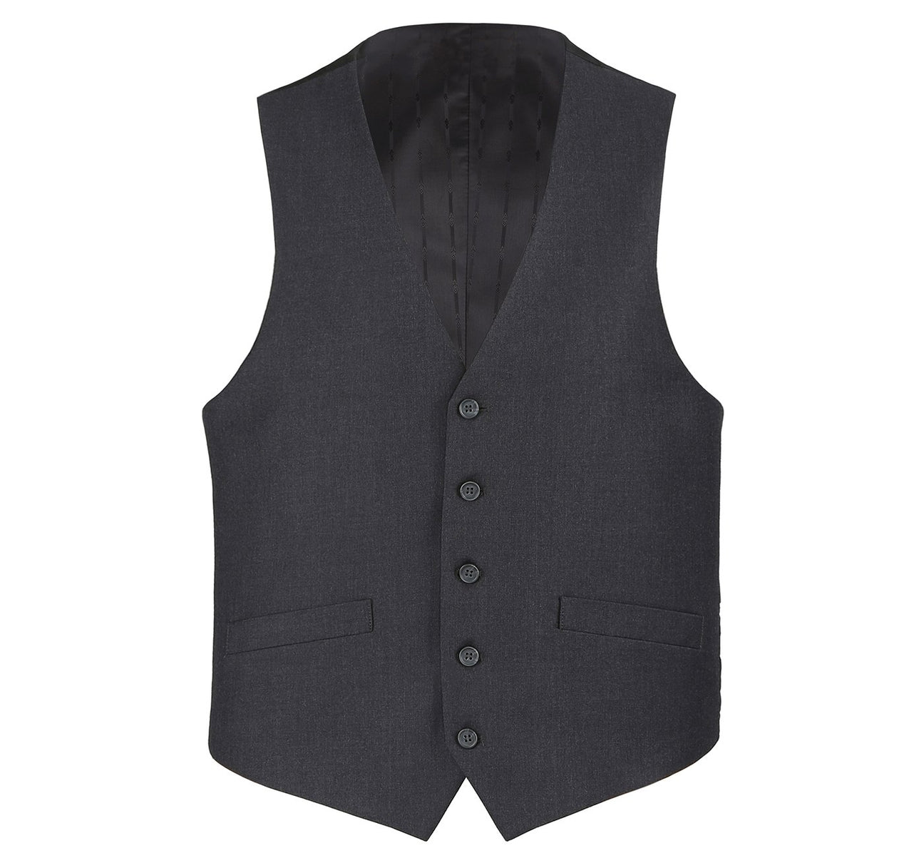 Renoir 202-1 Classic Fit Suit Separate Vest - Charcoal