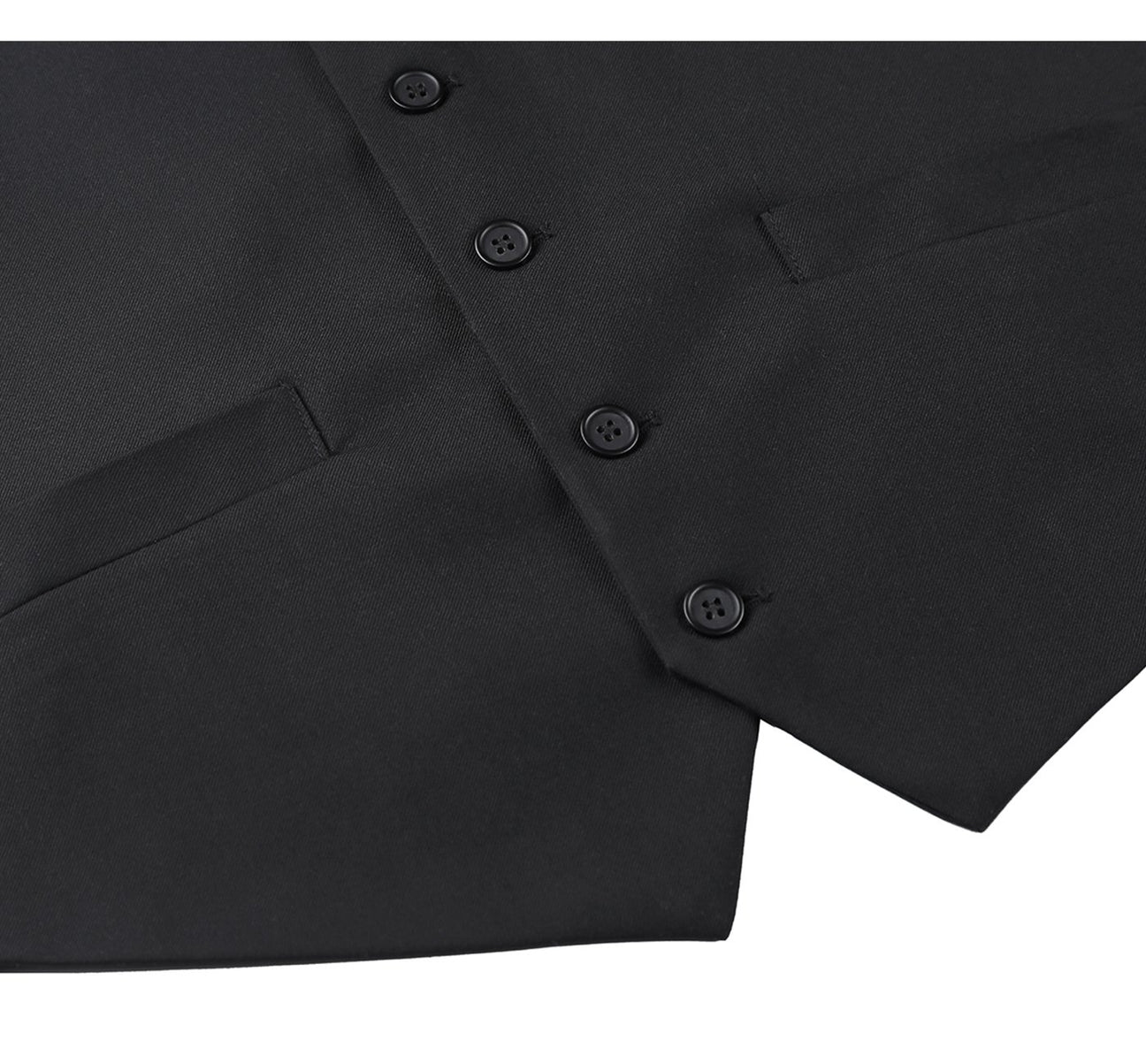 Renoir 201-1 Classic Fit Suit Separate Vest - Black
