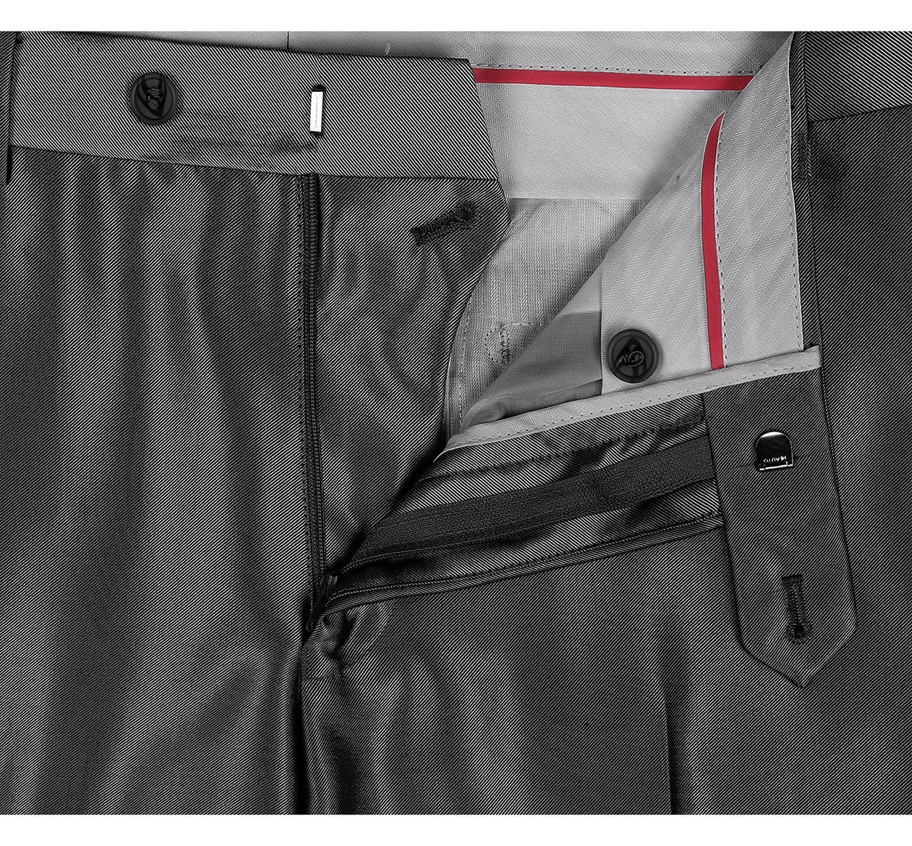 Renoir 207-1 Sharkskin Italian Styled Two Piece Modern Fit Suit