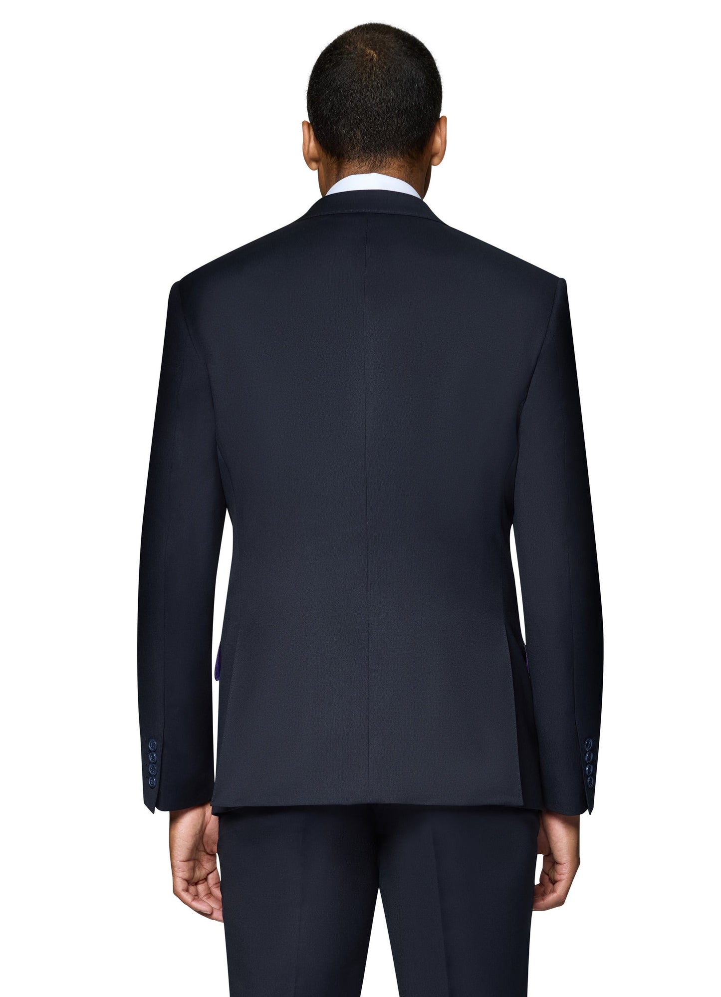 Bergamo Elegant - Reda | Modern 2-Piece Notch Solid Navy Suit