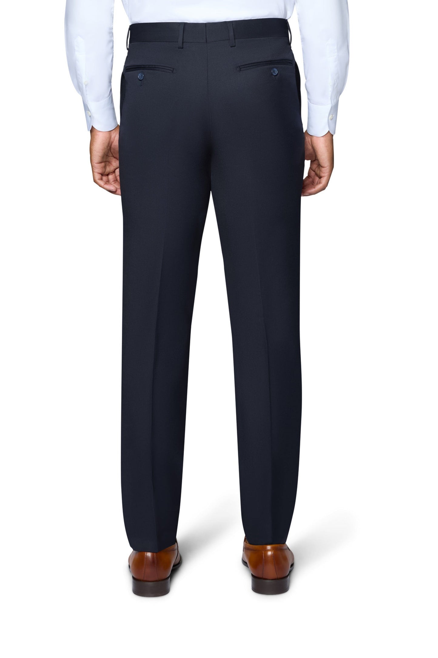 Bergamo Elegant - Reda | Modern 2-Piece Notch Solid Navy Suit