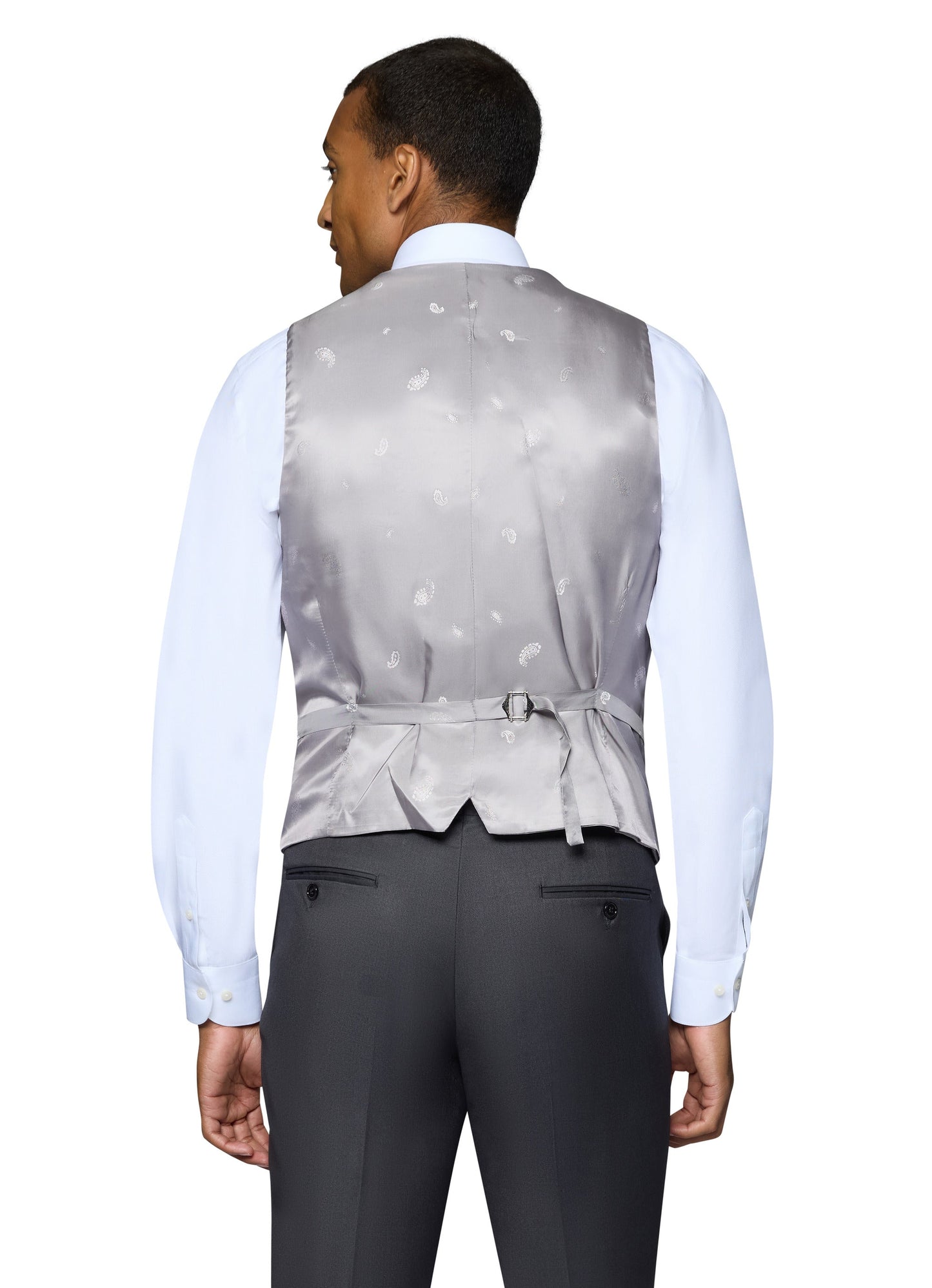 Bergamo Elegant Wool Vest - Charcoal