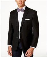 Big & Tall Ralph Lauren - Stretch Wool Solid Blazer - Black