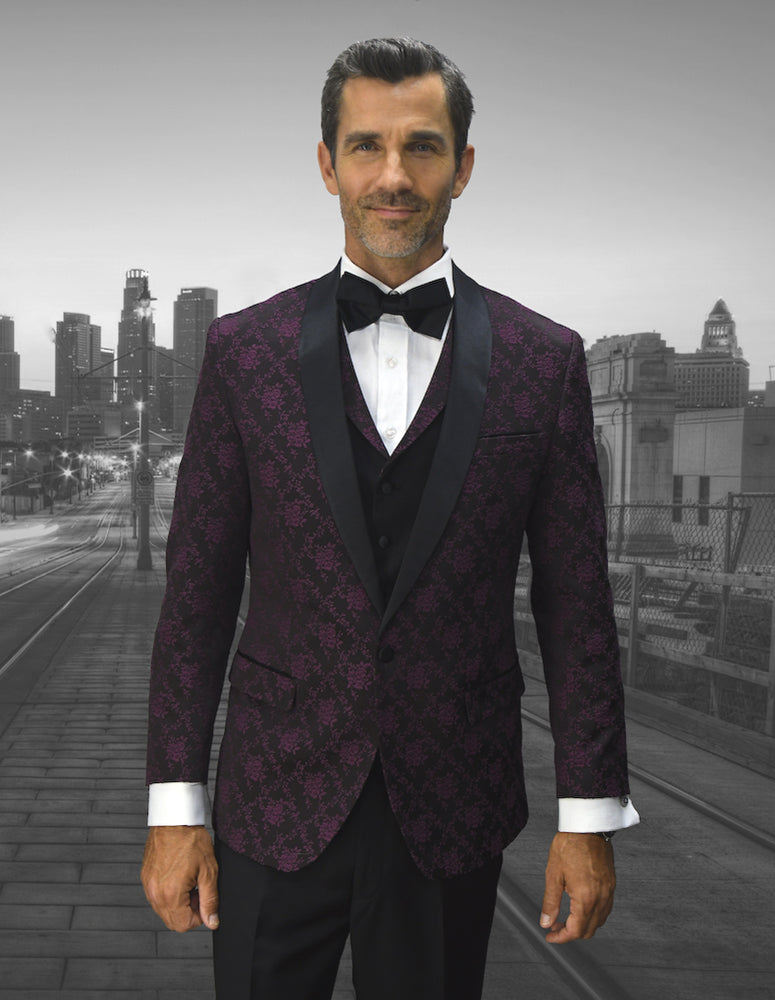 Tux Max Statement | Look 3-Piece Modern Fit Tuxedo Suit – TUXEDO MAX