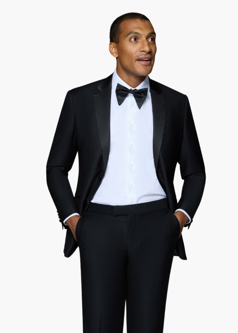 Tux Max Bergamo Elegant - Modern Fit Tuxedo - Black – TUXEDO MAX